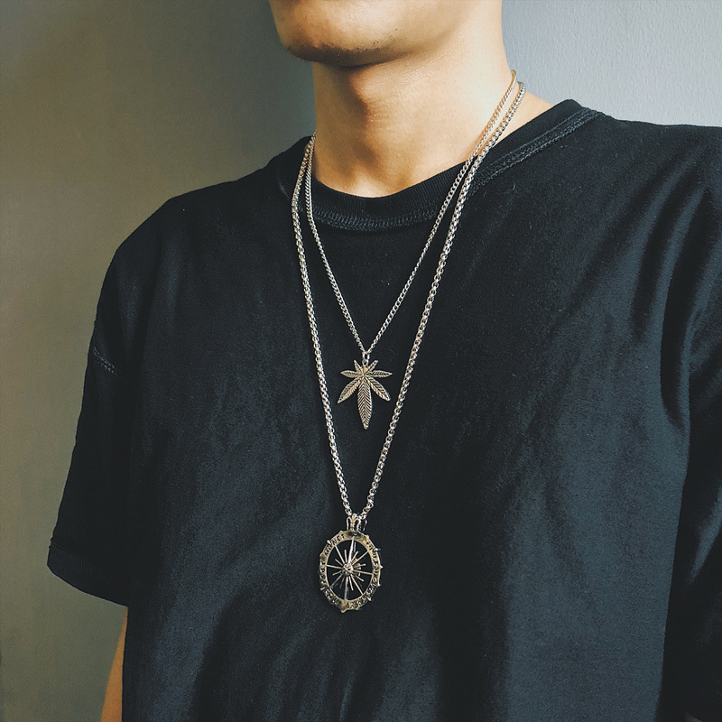 Necklace men ins hip hop chain pendant trendy men’s accessories hiphop ...